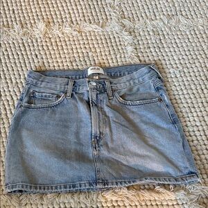 Agolde Blue Mini Skirt Casual Denim